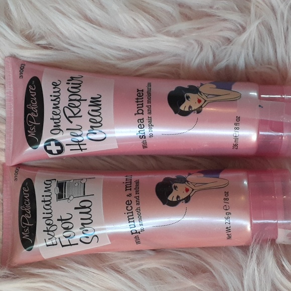 Brand New MS. PEDICURE FOOT SCRUB & HEEL REPAIR CREAM- 2 CT. - Picture 1 of 2